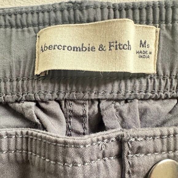 Abercrombie & Fitch Women High Rise Baggy Cargo Pants Medium Short Skater Hippie - Picture 8 of 11